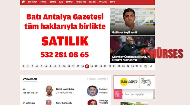 GAZETE SATILIĞA ÇIKTI