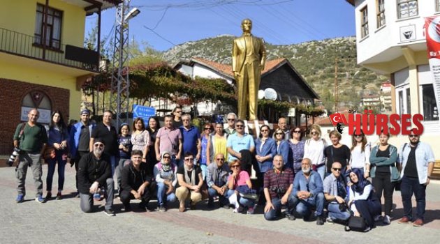 GAZETECİLER İBRADI'YI GEZDİ