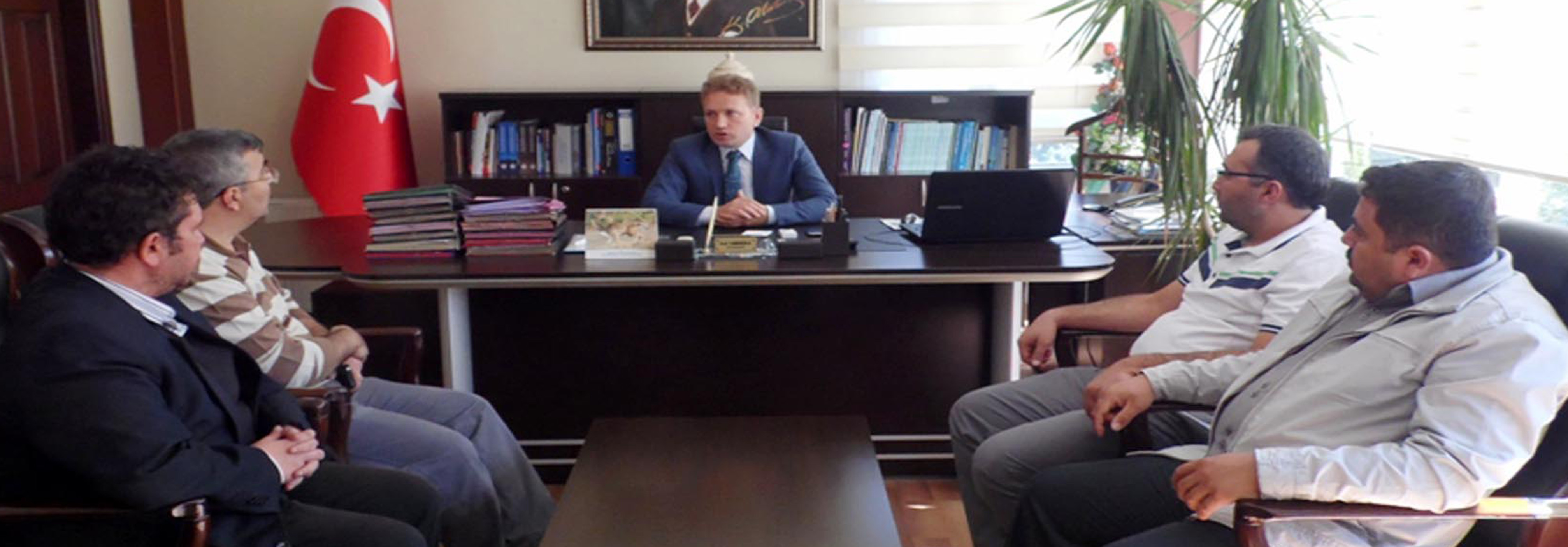 Gazetecilerden Kaymakama Ziyaret