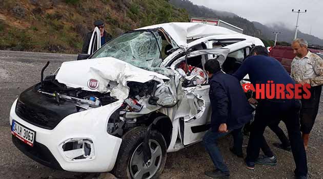 Gazipaşa'da kaza: 1 yaralı