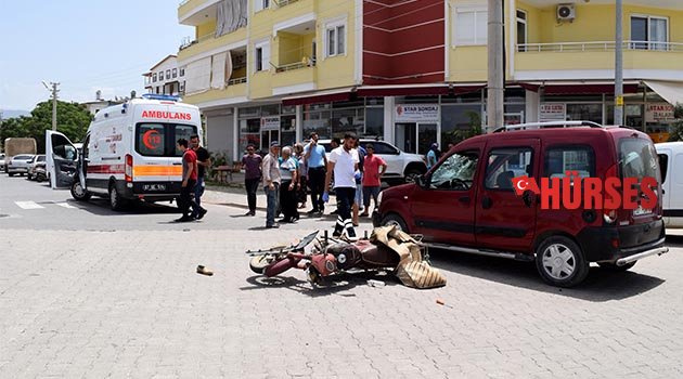Gazipaşa'da kazada: 1 kişi yaralı