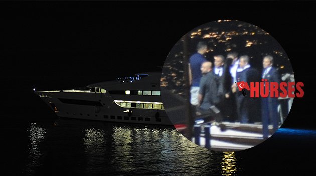 GECE SONUNDA MİSAFİRLERİNİ TEKNEDE AĞIRLADI