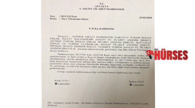 Hesap hesap içinde tutmadı