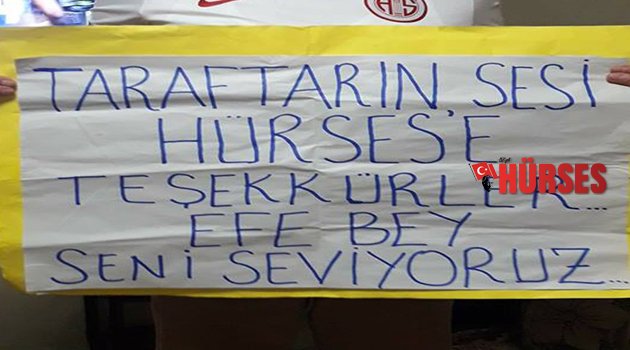 HÜRSES İÇİN PANKART