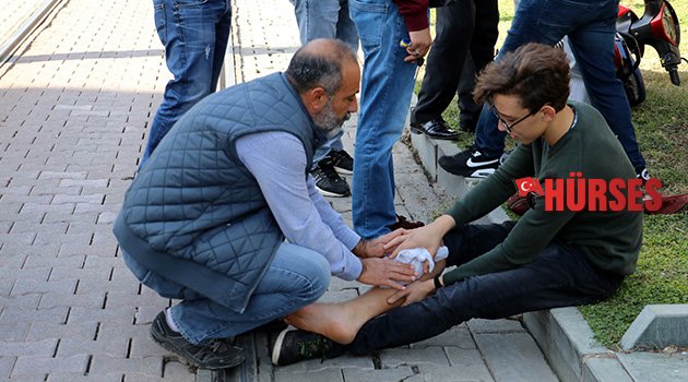 İğneden korkunca devreye polis girdi