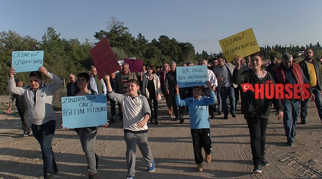 Ilıca'da cezaevi protestosu