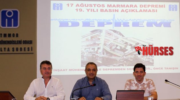 İMO ŞUBE BAŞKANI: DEPREME HAZIR DEĞİLİZ