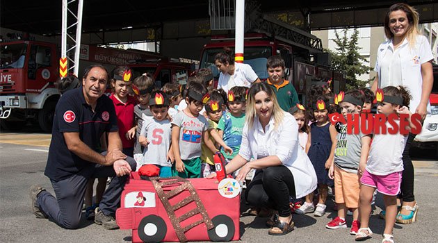 İtfaiyenin minik ziyaretçileri