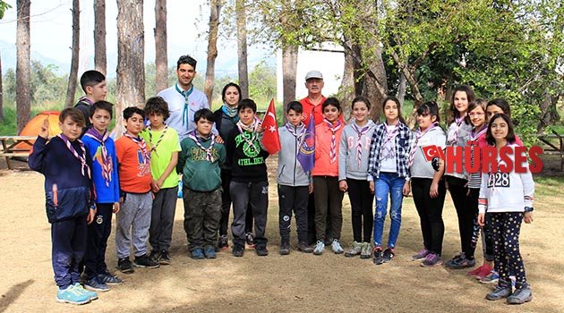 İzciler Zeytinpark'ta kamp yaptı
