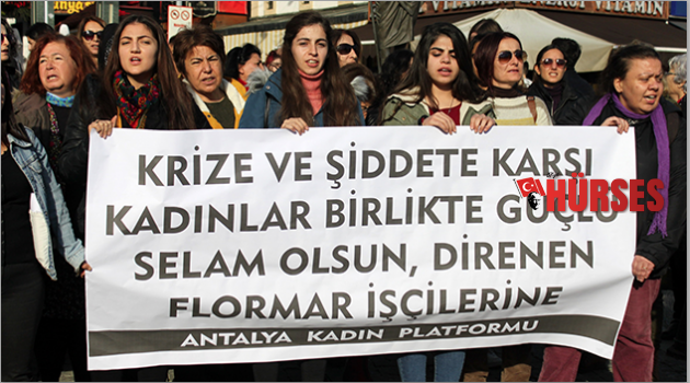 Kadınlar, şiddeti protesto etti