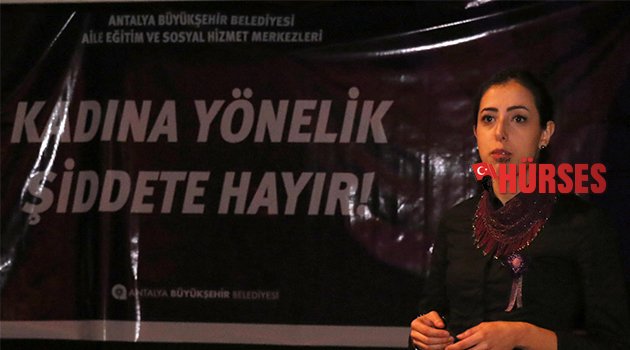 KADINLARA, ŞİDDETLE MÜCADELE ANLATILDI