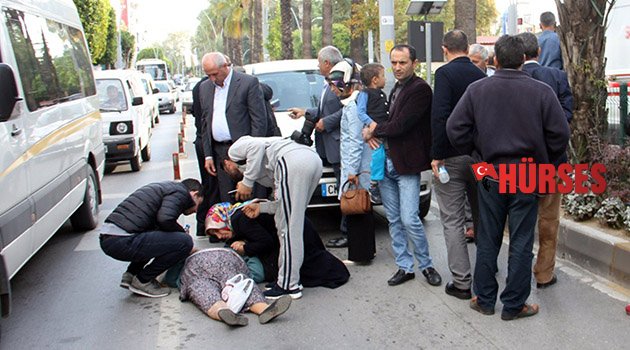 Karşıya geçerken cip çarptı