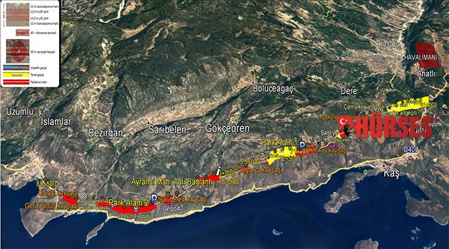 Kaş’a yol tepkisi