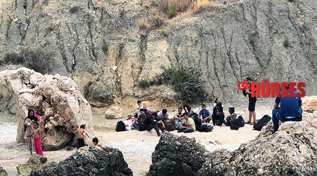 Kaş'ta 56 kaçak yakalandı