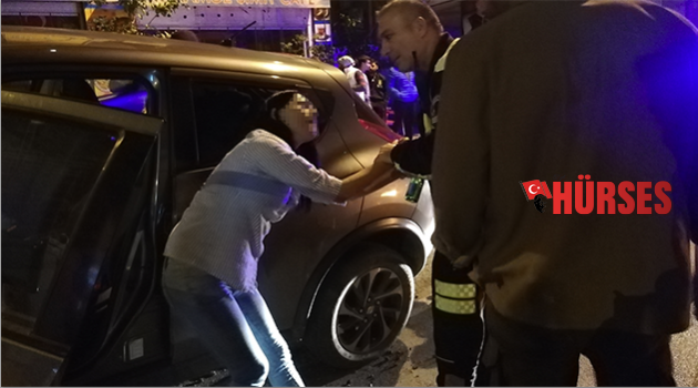 Kaza yaptı birbirine kattı