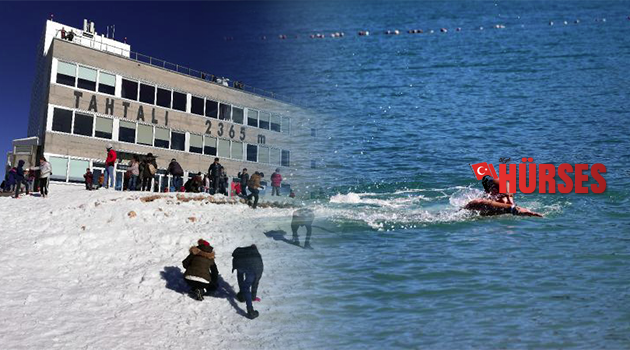 Kemer'de iki mevsim bir arada