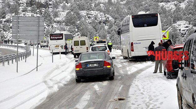 Konya-Antalya yolu kapalı