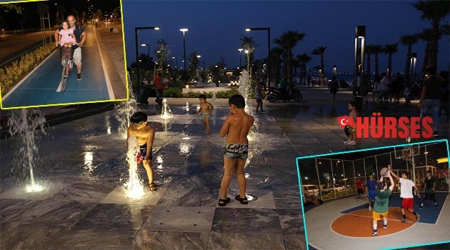 Konyaaltı Sahili’ne yoğun ilgi