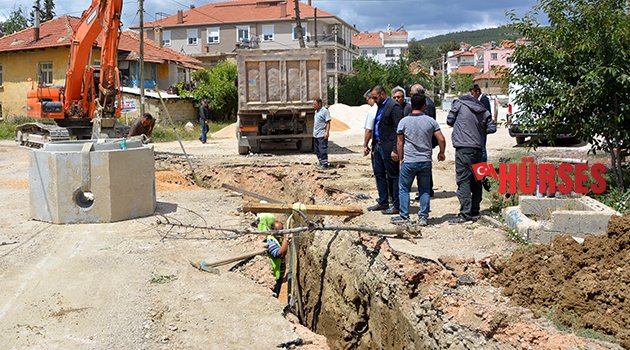KORKUTELİ'DE KANALİZASYON ÇALIŞMASI