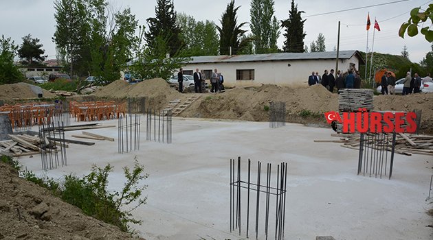 KORKUTELİ'DE, KIZ KURAN KURSU'NUN TEMELİ ATILDI