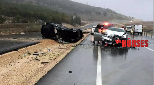 Kumluca’da 4 araçlık  kaza: 1 ölü, 7 yaralı