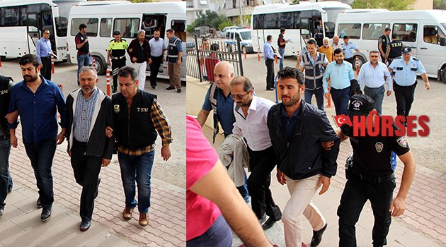 KUMLUCA'DA FETÖ OPERASYONUNDA 9 TUTUKLAMA