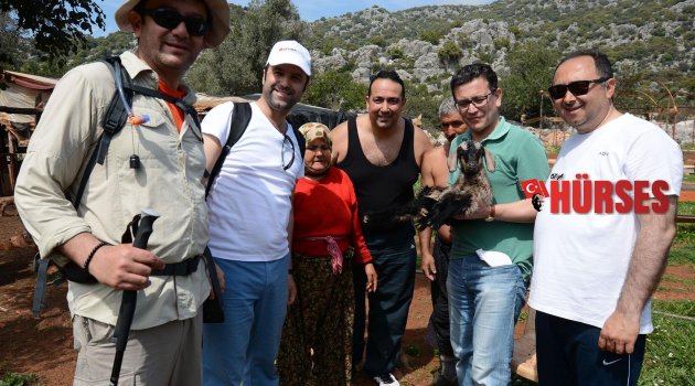 LİKYA YOLU'NDA YÜRÜDÜ VE SORUNLARI KONUŞTULAR