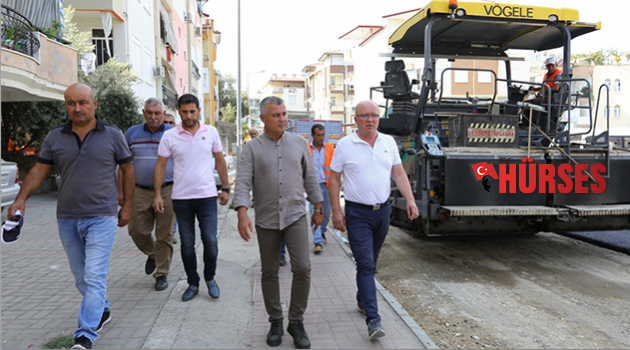 Manavgat’ta asfalt çalışması