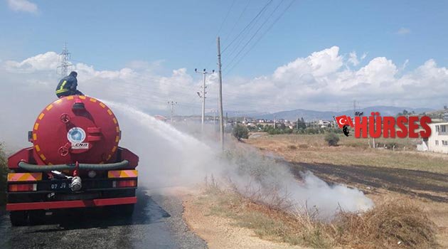 Manavgat'ta ot yangını