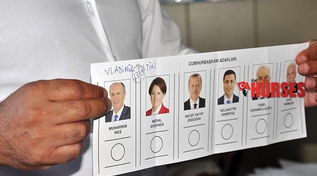 Manavgat'ta  Putin'e oy çıktı