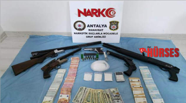 Manavgat'ta uyuşturucu operasyonu