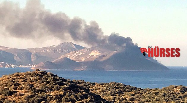 Meis Adası'nda yangın