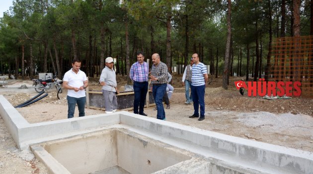 MESİRE ALANINDA ÇALIŞMALAR SÜRÜYOR