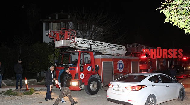 Metruk binada yangın