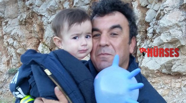 Minik Zeynep'i itfaiye eri sakinleştirdi