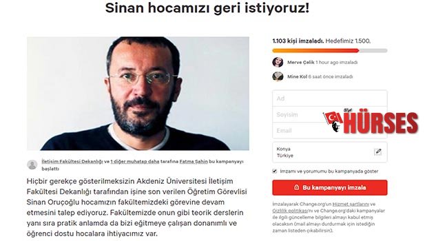 Öğrencilerden imza kampanyası