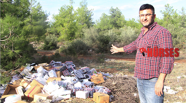 Ormanlık alanı çöplüğe çevirdiler