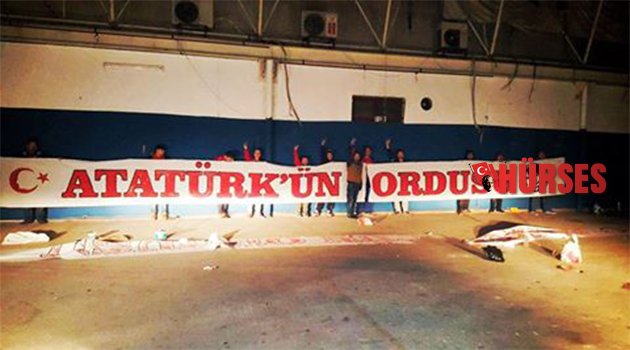 PANKART İÇİN GECE GÜNDÜZ ÇALIŞTILAR
