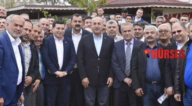 REFERANDUM ÇALIŞMA İÇİN ESNAFLA BULUŞTU