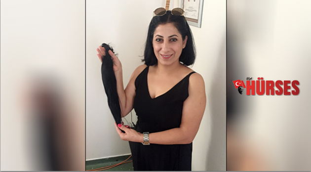 Saçlarını lösemili çocuklara bağışladı