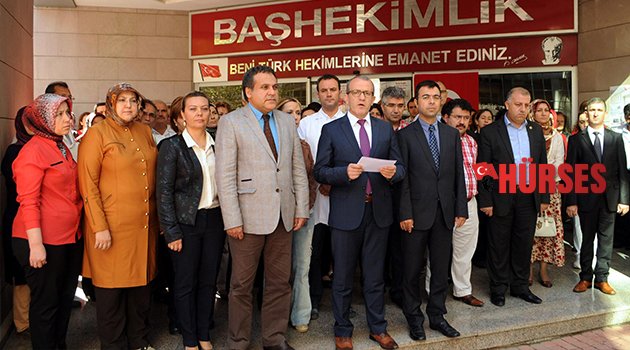 SAĞLIK ÇALIŞANLARINDAN TERÖR PROTESTOSU
