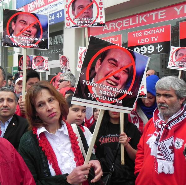 Samsunspor'dan Federasyona Bursa'da Siyah Çelenk