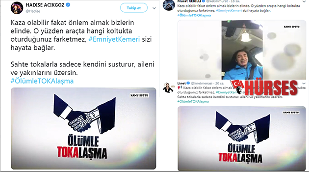 Sanatçılardan 'Ölümle 'toka'laşma' desteği