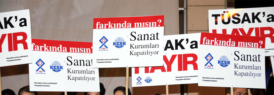 Sanatçılardan Tüsak’a Tepki