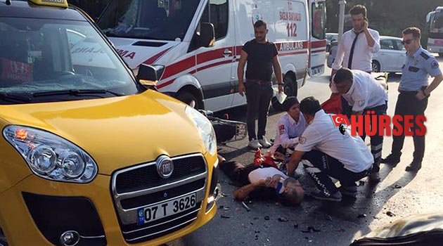 Serik'te kaza: 1 yaralı
