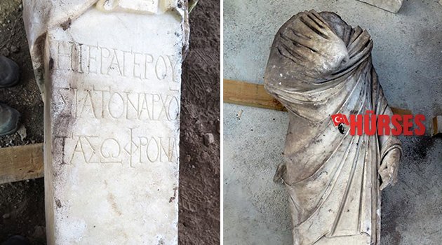 Side'de heykel bulundu