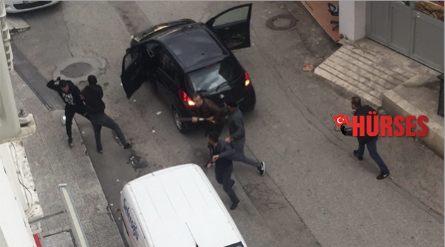 'Silahlı kavga' kamerada