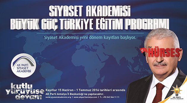 SİYASET AKADEMİSİ YENİDEN BAŞLIYOR