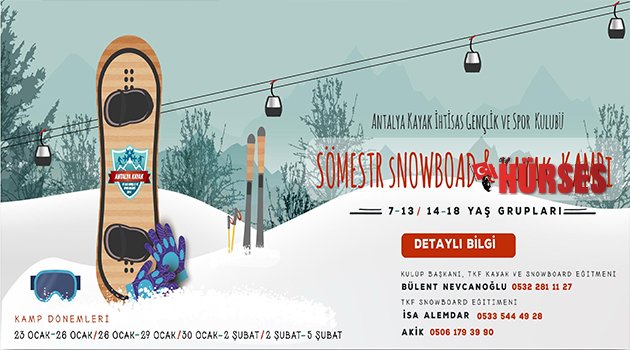 SÖMESTR TATİLİNDE ÖĞRENCİLERE KAYAK KAMPI