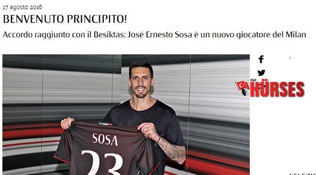 SOSA’DAN VAZGEÇİLDİ